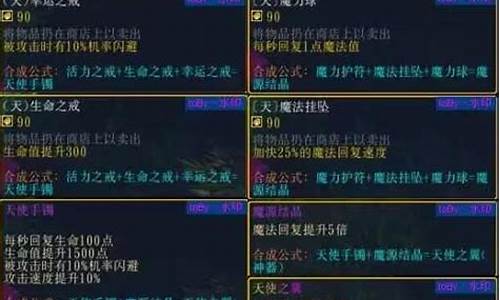 伏魔战记攻略装备搭配大全_伏魔战记装备合成公式